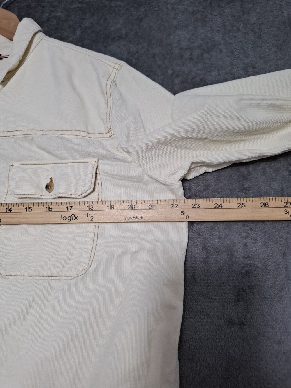 Pilcro Women's Button Down Shirt Corduroy Sz M Relaxed Soft Cotton Utility Fall - Picture 10 of 12